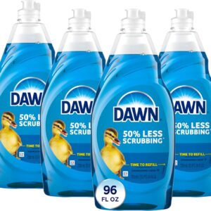 Dawn Ultra Dish Soap, Dishwashing Liquid, Original, Dish Soap Liquid, Dish Soap Refill, 4×24 Fl Oz Bundle