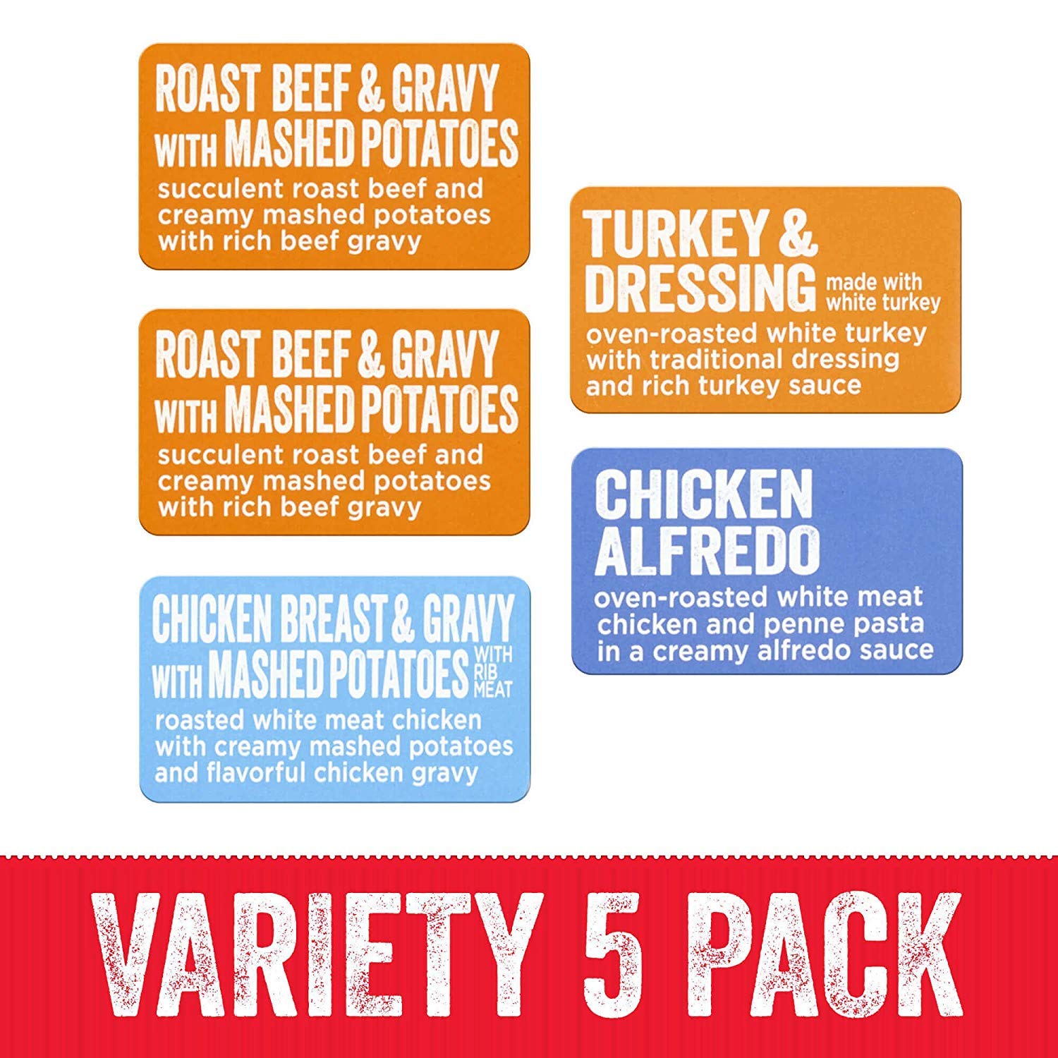 HORMEL COMPLEATS Protein Variety Pack (Pack of 5), 7.5 oz Microwave Tray– Microwave Meals, Prepared Foods - Image 4
