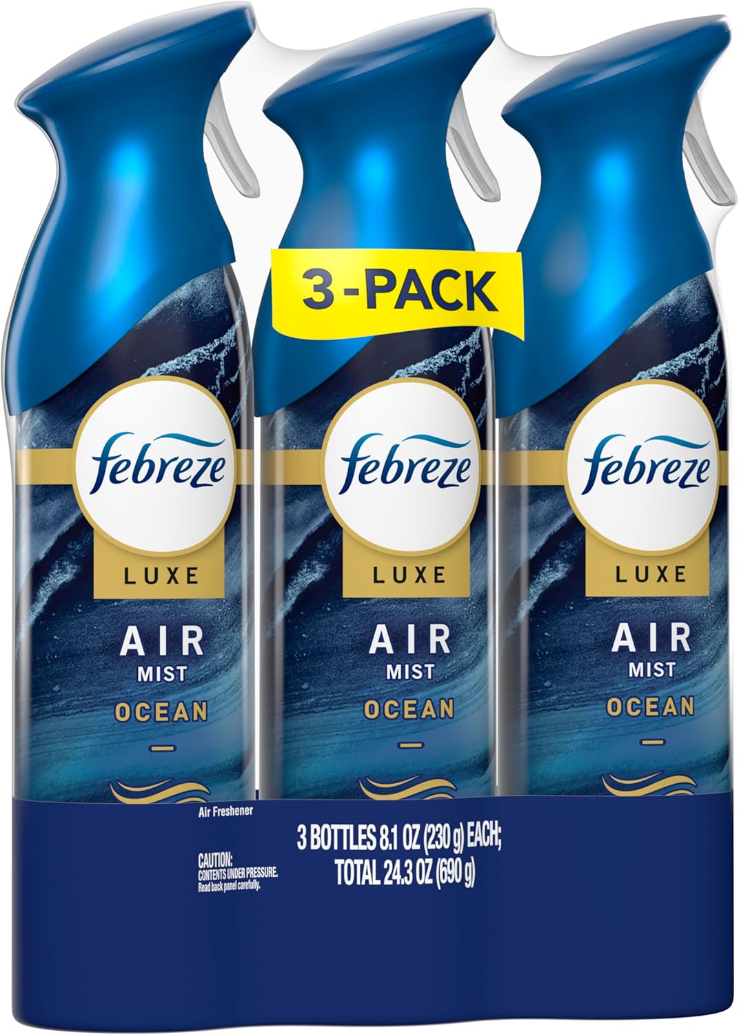 Febreze Air Mist, Luxe Air Freshener Spray, Odor Fighting Room Spray, Deodorizer for Home Bathroom Kitchen Office Apartment Dorm Room Classroom, Ocean Scent, 8.1oz (Pack of 3) - Image 11
