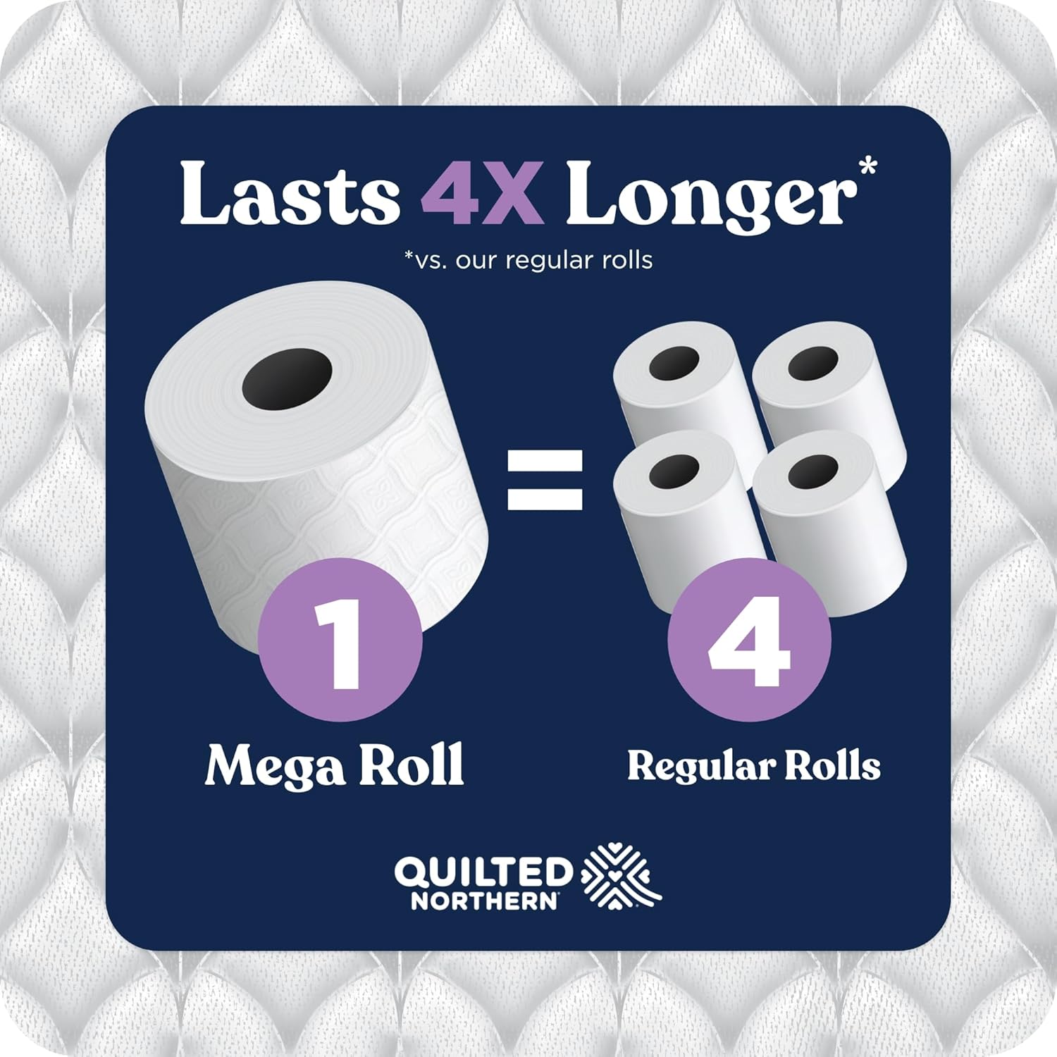 Quilted Northern Ultra Plush Toilet Paper, 18 Mega Rolls = 72 Regular Rolls, 3X Thicker*, 3 Ply Soft Toilet Tissue - Image 5