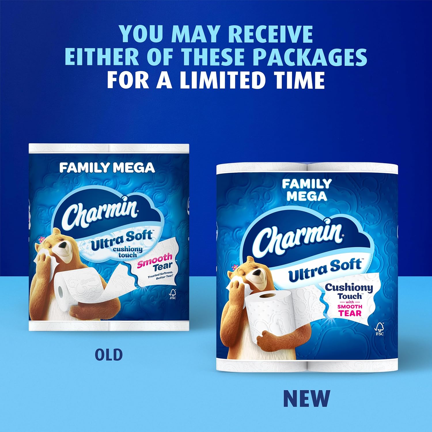Charmin Ultra Soft Cushiony Touch 2-Ply Toilet Paper, 18 Family Mega Rolls = 90 Regular Rolls, White - Image 10