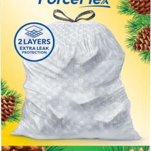 Glad ForceFlex Tall Kitchen Trash Bags, 13 Gallon, Pine-Sol Original, 40 Count (Package May Vary)