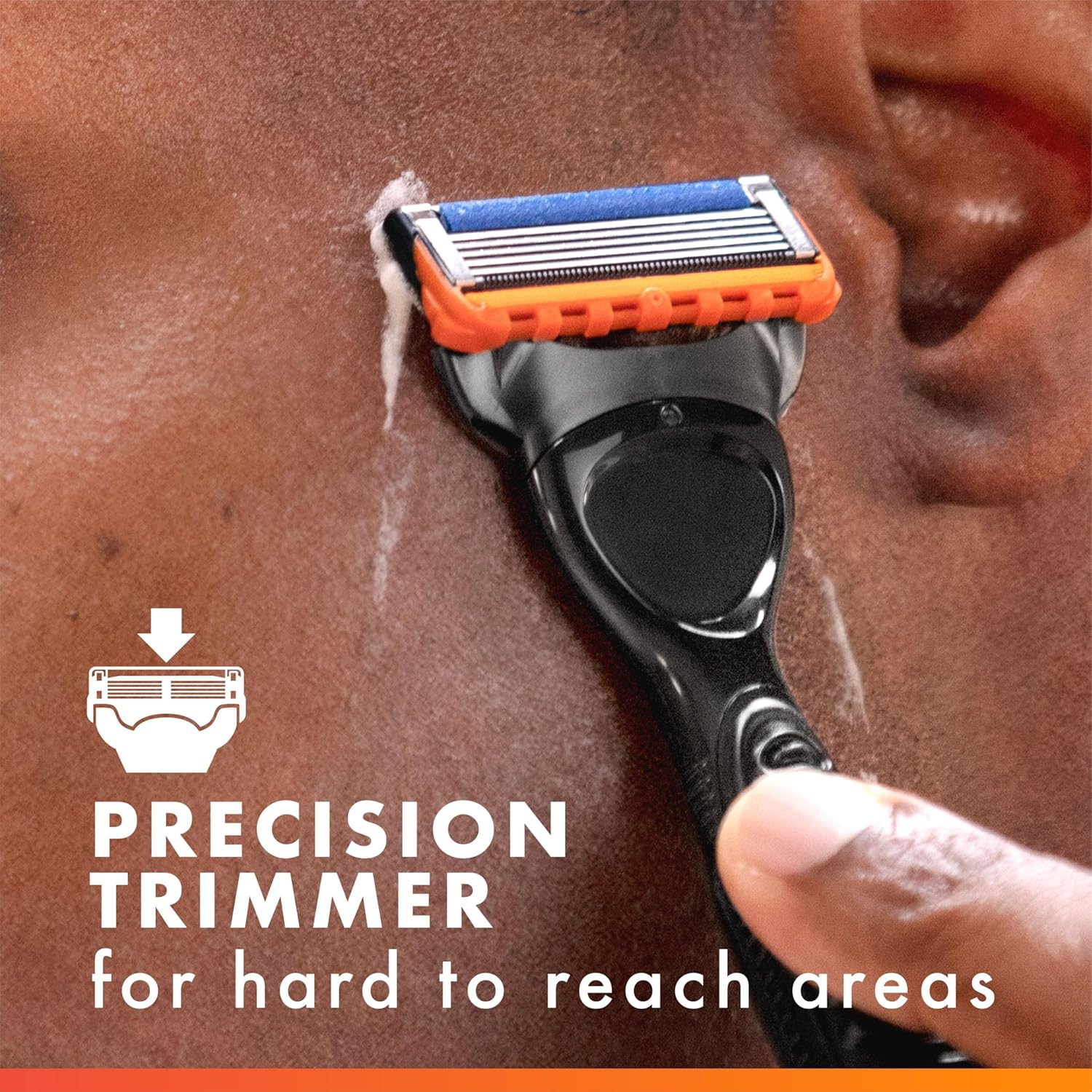 Gillette Fusion5 Power Razor Blade Refills for Men, 8 Count, with Precision Trimmer - Image 7
