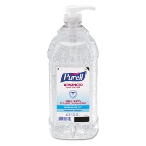 Purell Advanced Hand Sanitizer Refreshing Gel, Clean Scent, 2-Liter Pump Bottle 9625-04 (Pack of 4)