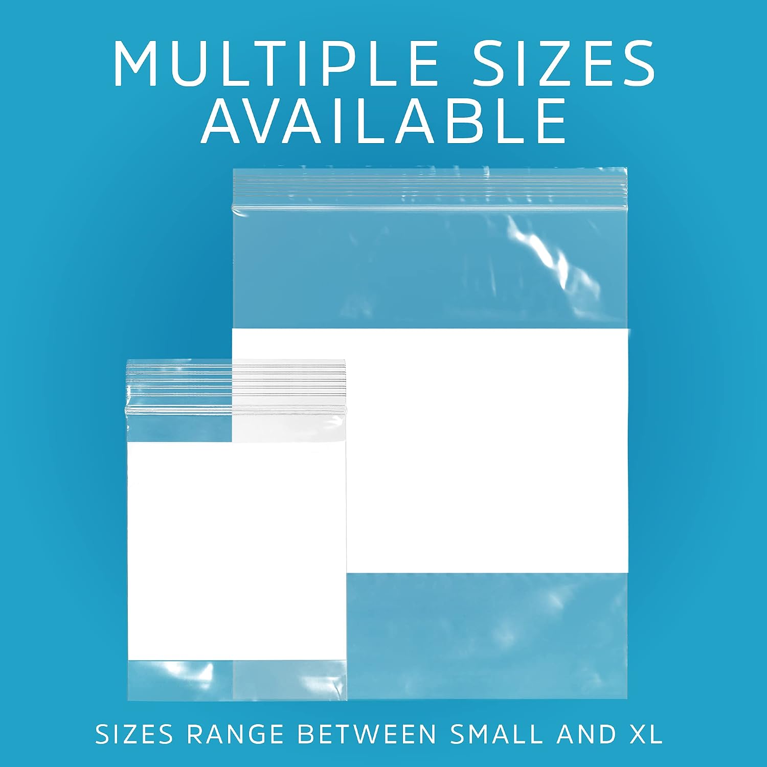 GPI - 2" x 3" - Bulk Pack of 500, 4 Mil Thick, Heavy Duty, Clear Plastic Reclosable Zip Bags, With Write-on White Block for Labeling, Strong & Durable Poly Baggies With Resealable Zipper Top Lock. - Image 8