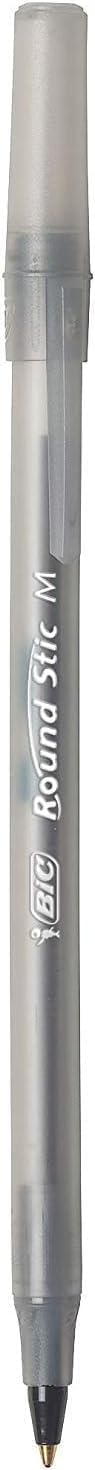 BIC Round Stic Xtra Life Pens, Medium Point 1.0 mm, 30 Black & 30 Blue Ink Pens, Pack of 60 - Image 4