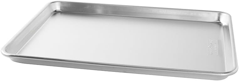 Nordic Ware Naturals Half Sheet - USA Made Aluminum Commercial Quality Sheet Pan for Baking or Roasting, Encapsulated Galvanized Steel Rim Prevents Warping, 1-Pack - Image 2