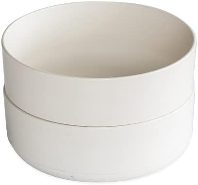 Nordic Ware Soup or Salad Bowl, Set of 2, White, Microwave Safe Polypropylene - Image 6