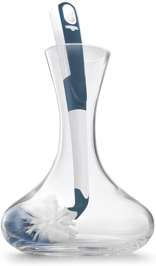 Unger 12.7” Flexible Glass and Bottle Scrub Brush, Extra-Long, Non-Scratch Cleaning Scrubber for Water Bottles, Travel and Coffee Mugs, Pitchers, Vases, Decanters, Glassware - Image 5