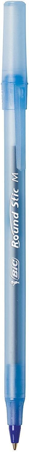 BIC Round Stic Xtra Life Pens, Medium Point 1.0 mm, 30 Black & 30 Blue Ink Pens, Pack of 60 - Image 5