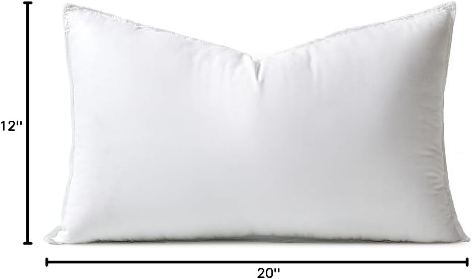 MIULEE 12x20 Down Alternative Pillow Insert Decorative Throw Pillow 12 x 20 Inch Body Bed Sleeping Ultra Soft Fluffy Form for Sofa Couch Bed - Image 10