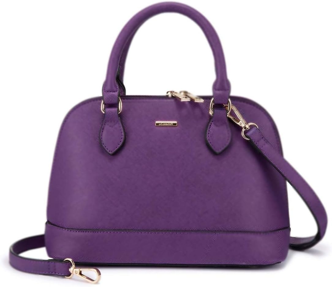 LOVEVOOK Purse for Women Crossbody Bags Classic Double Zip Top Handle Dome Satchel Bag - Image 2