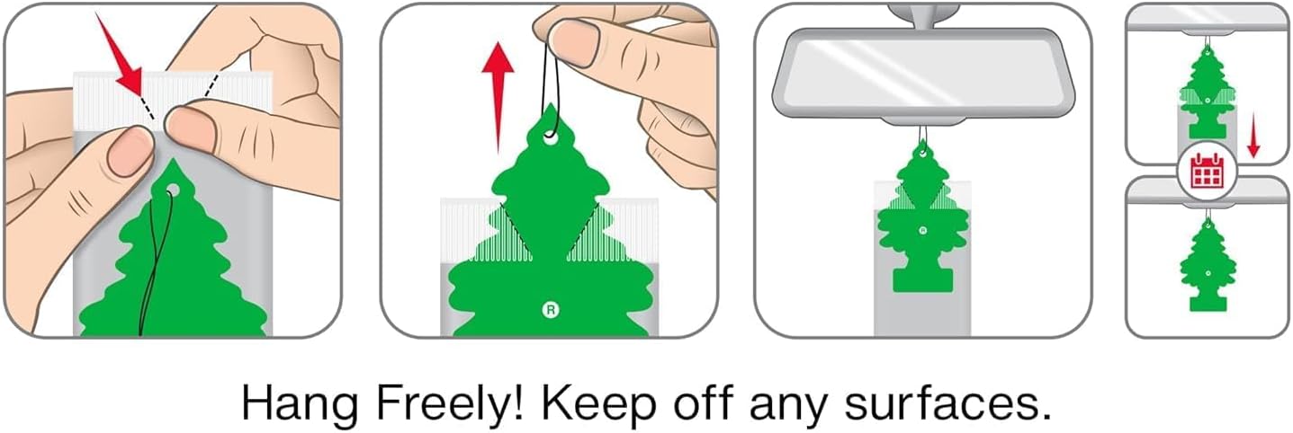Little Trees Car Air Freshener 6-Pack (Sunset Beach) - Image 4