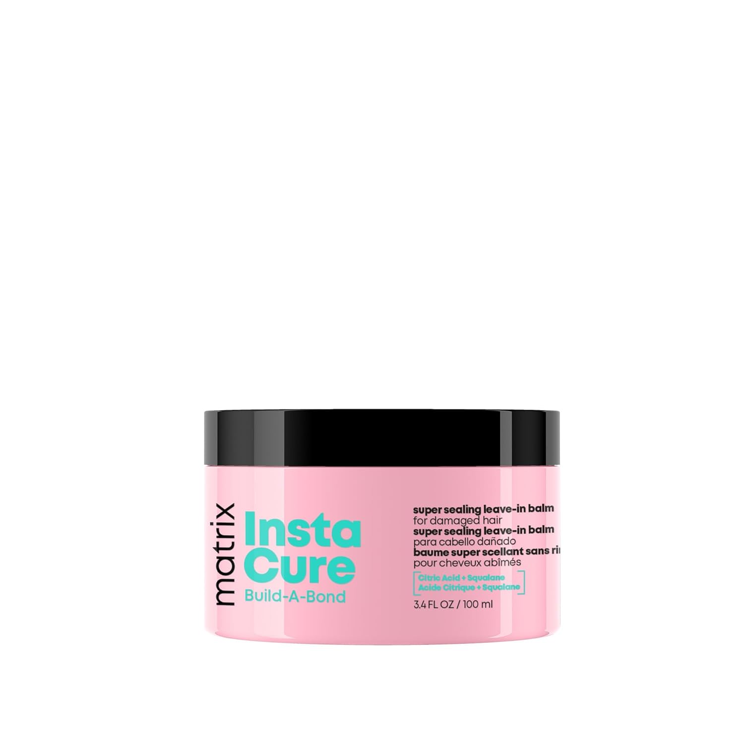 Matrix Instacure Build-A-Bond Super Sealing Leave-In Balm - Repairs & Seals Damaged Hair, Heat Protects and Smooths Frizz, With Citric Acid & Squalane, Vegan, Sulfate-Free, Paraben-Free - Image 2