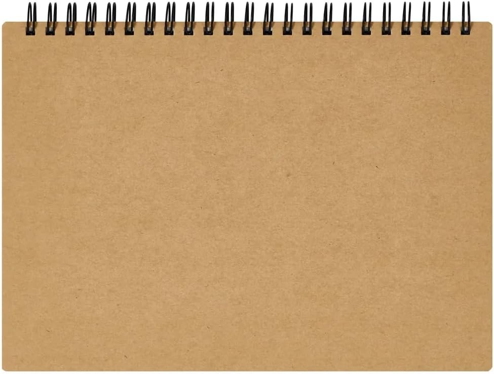 Maruman Mnemosyne Grid Notebook- Horizontal A5 Layout, 5.83" x 8.27", 70 Sheets / 140 Pages, 5mm Graph Paper Journal, Perforated Pages & Wire-Bound to Lay Flat, Black, Made in Japan - Image 2