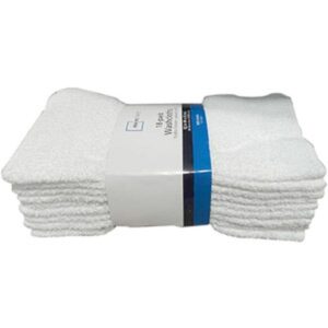 White Cotton Washcloth Pack – 18 Count