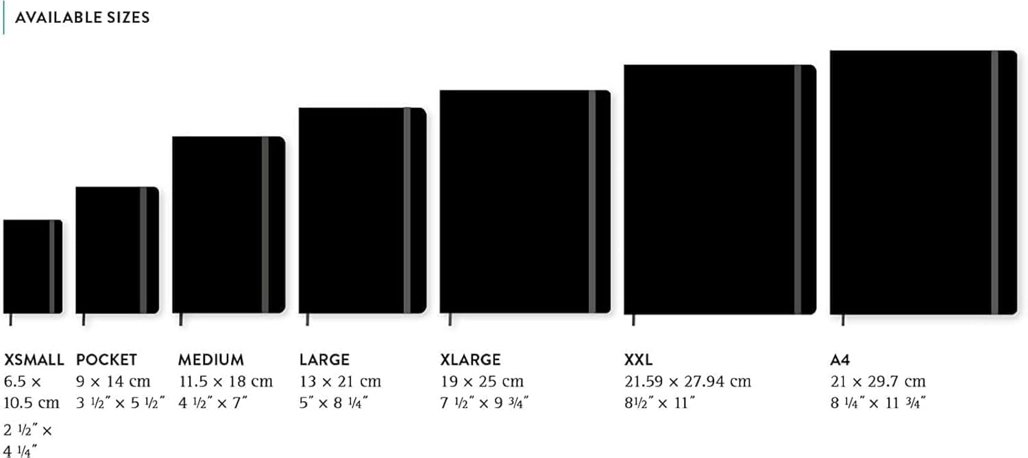 Moleskine Classic Notebook, Soft Cover, Squared/Grid, Large (5" x 8.25"), Black, 192 pages - Image 9