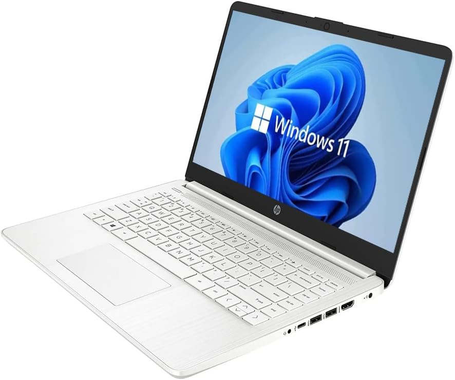 HP 14" HD Laptop, Windows 11, Intel Celeron Dual-Core Processor Up to 2.60GHz, 4GB RAM, 64GB SSD, Webcam(Renewed) - Image 4