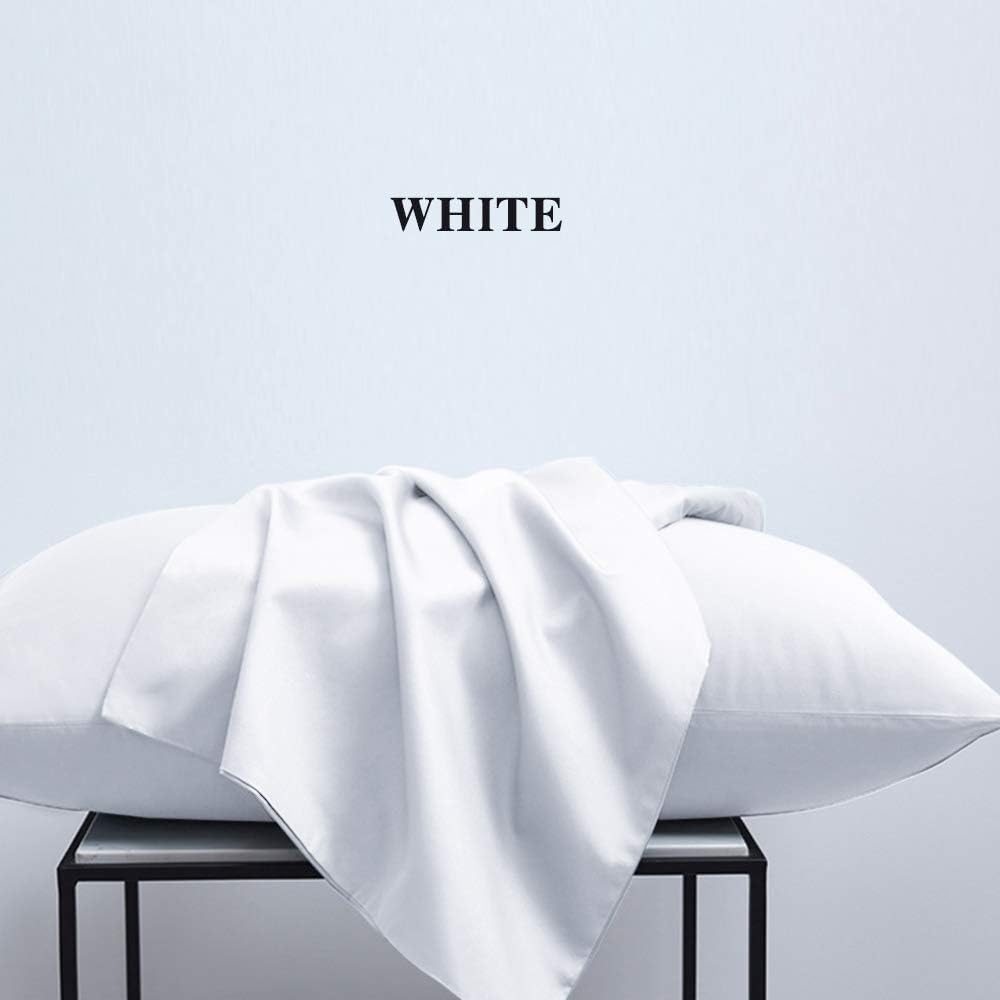 NTBAY Queen Pillowcase Set - 4 Pack Brushed Microfiber 20x30 Pillowcases - Soft, Wrinkle-Free, Fade-Resistant, Stain-Resistant, White Pillowcases with Envelope Closure - 20x30 Inches, White - Image 7