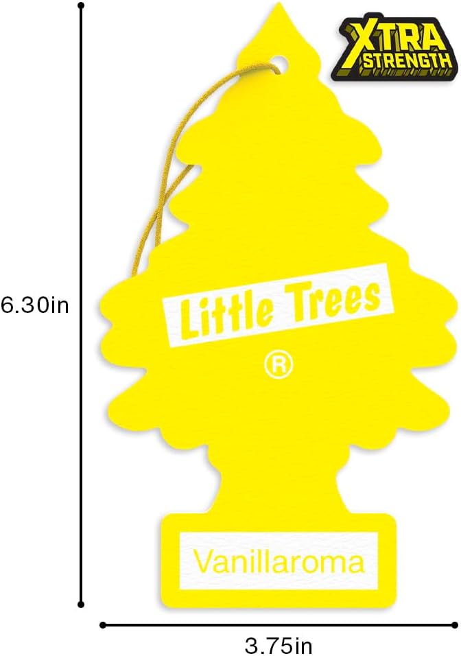 LITTLE TREES Car Air Freshener | Xtra Strength Provides Long-Lasting Scent for Auto or Home | Extra Boost of Fragrance | Vanillaroma, 24 Air Fresheners - Image 6