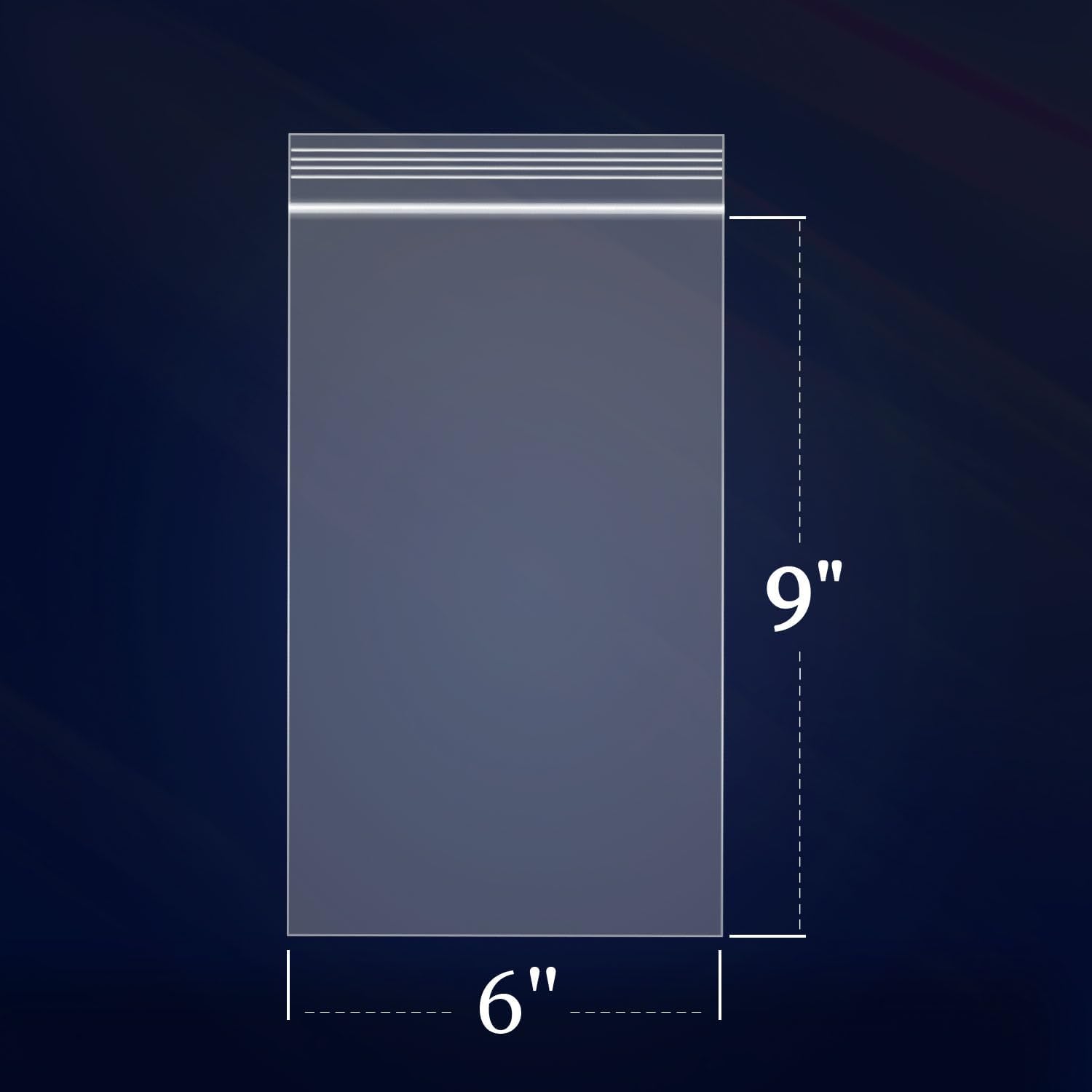 iMailer - 100 Count - 6" x 9" Clear Reclosable Zip Plastic Poly Bags 2 Mil for A7 A8 A9 Cards & Envelopes, Bakery, Cookies, Treats - Image 3
