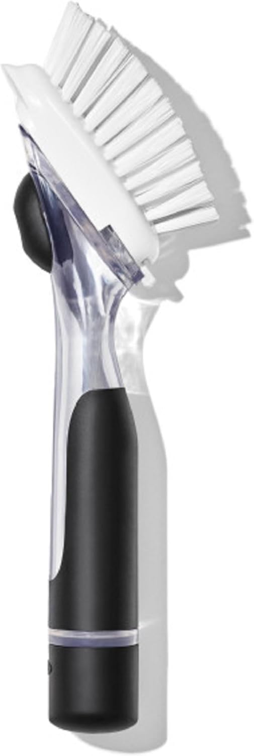 OXO Good Grips Soap Dispensing Dish Scrub Brush, Cleaning Brush for Kitchen - Image 2