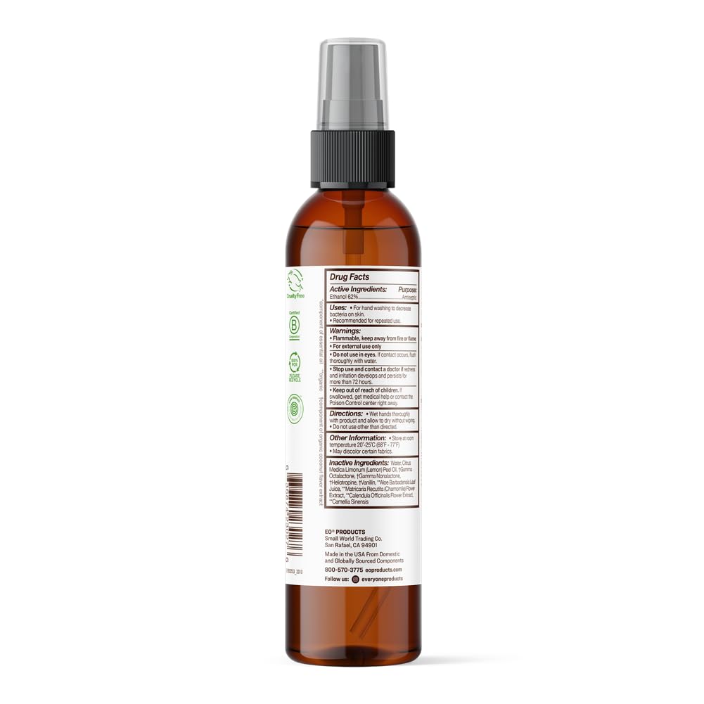 Everyone Coconut & Lemon Hand Sanitizer Spray, 8 FZ - Image 3