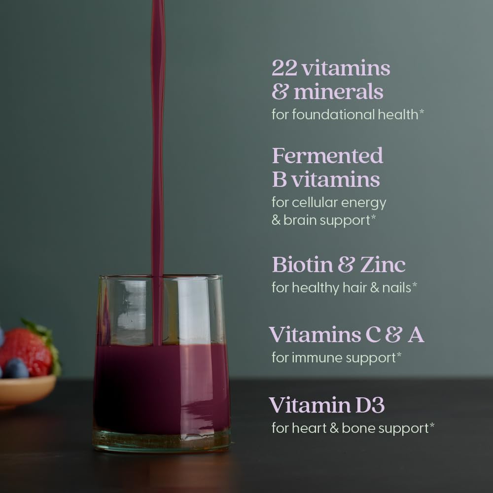 New Chapter Liquid Multivitamin + Mineral Supplement for Whole-Body Benefits, 100% Delicious Multivitamin for Adults, Teens & Kids 2+, Ready to Absorb Faster, Mixed Berry Flavored, 30 oz - Image 5
