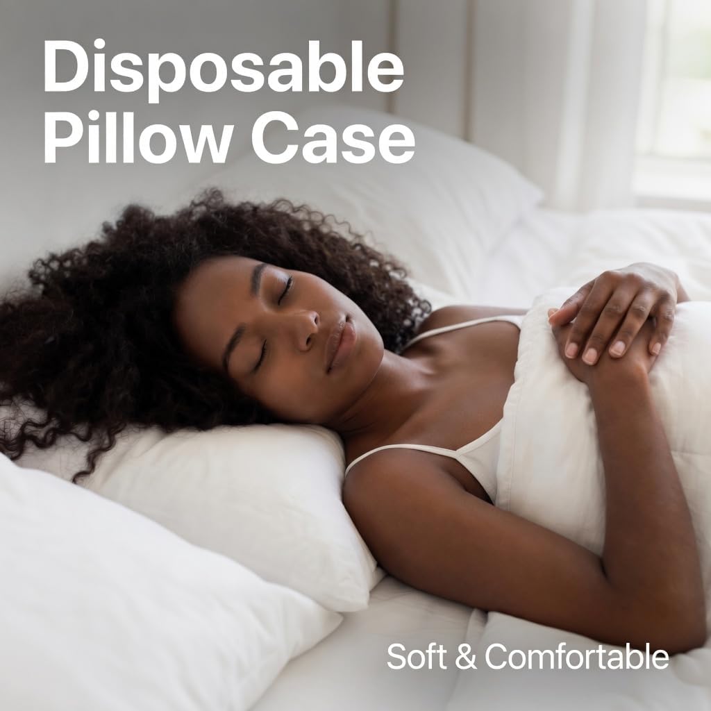 150 Pack Disposable Pillow Cases Covers White Disposable Pillow case Pillowcases Bulk 33.2 x 20.5 Inch for Travel, Medical Hospital, Hotel, Home - Image 5