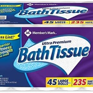 Member’s Mark Ultra Premium Bath Tissue, 2 ply (235 sheets, 45 rolls)