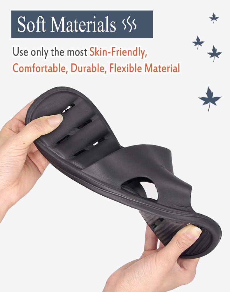 Women's Shower Slipper, Quick Drying Non-Slip Slippers, Bathroom House & Pool Sandals, In-Door Slipper for Gym, Soft Sole, Beige, Size S, M, L, XL - Image 4