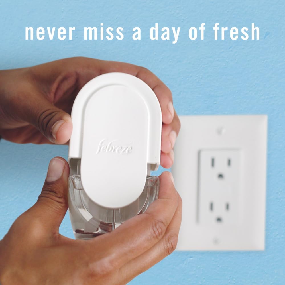 Febreze Plug In Air Freshener, Odor-Fighting Scented Oil Refill, Kitchen Odor Fighter, 2 Refills - Image 9