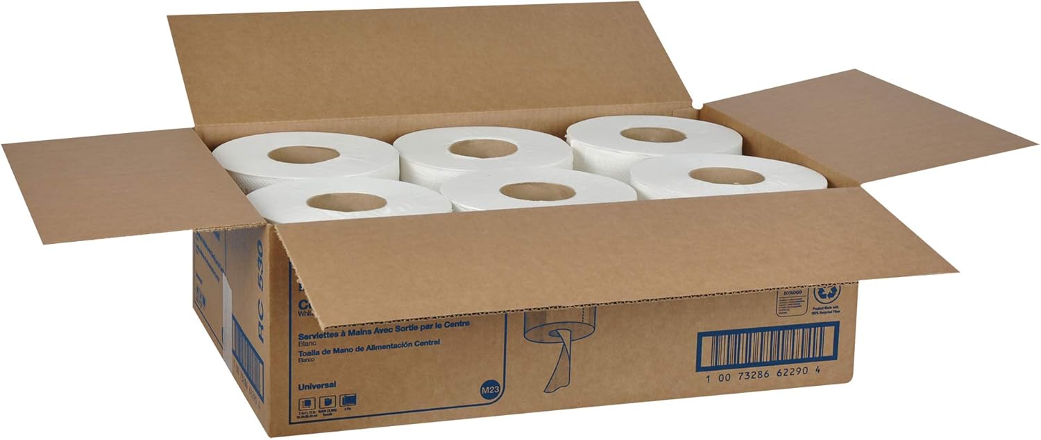 Tork Centerfeed Hand Towel White M23, One-at-a-time Dispensing, 6 x 530 Towels, RC530 - Image 8