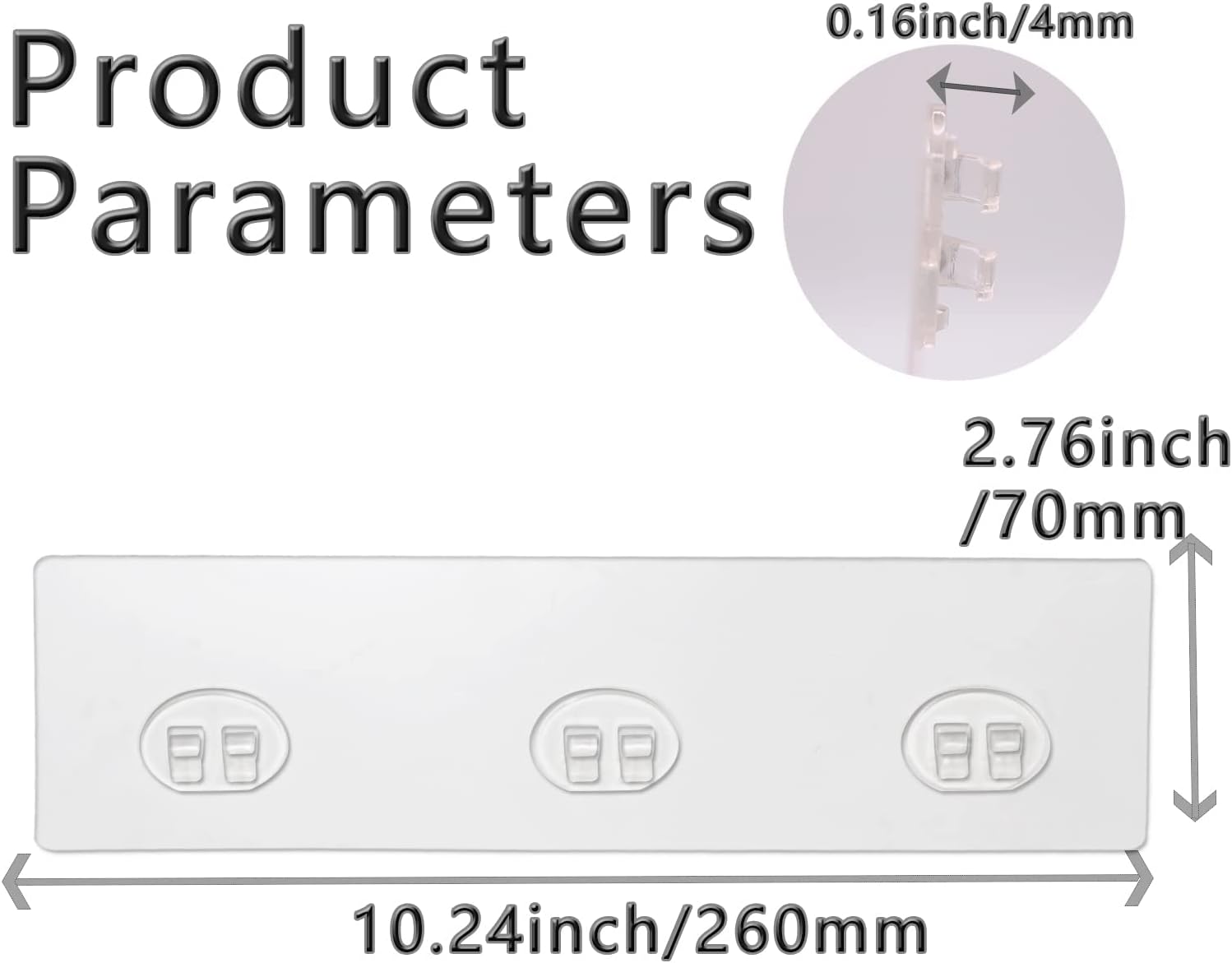 2 Pack Shower Caddy Adhesive for Replacement, Strong Transparent Adhesive for Shower Caddy Sticky Pads, No Drilling for Corner Shelf Basket, Bathroom Storage Shelves, Kitchen Racks and Soap Holder - Image 5