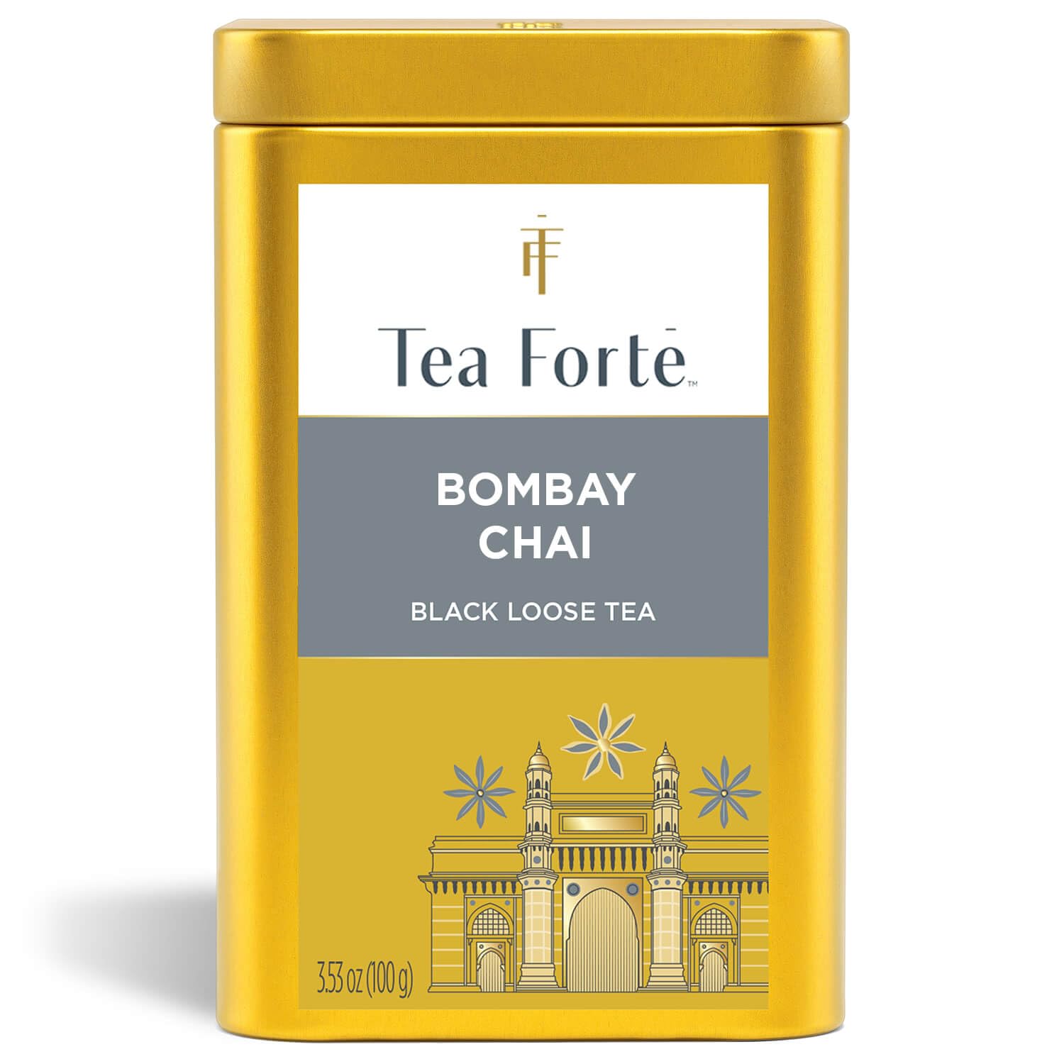 Tea Forte Bombay Chai Premium Loose Leaf Caffeinated Black Tea Blend Canister, Makes 35-50 Cups - Image 2