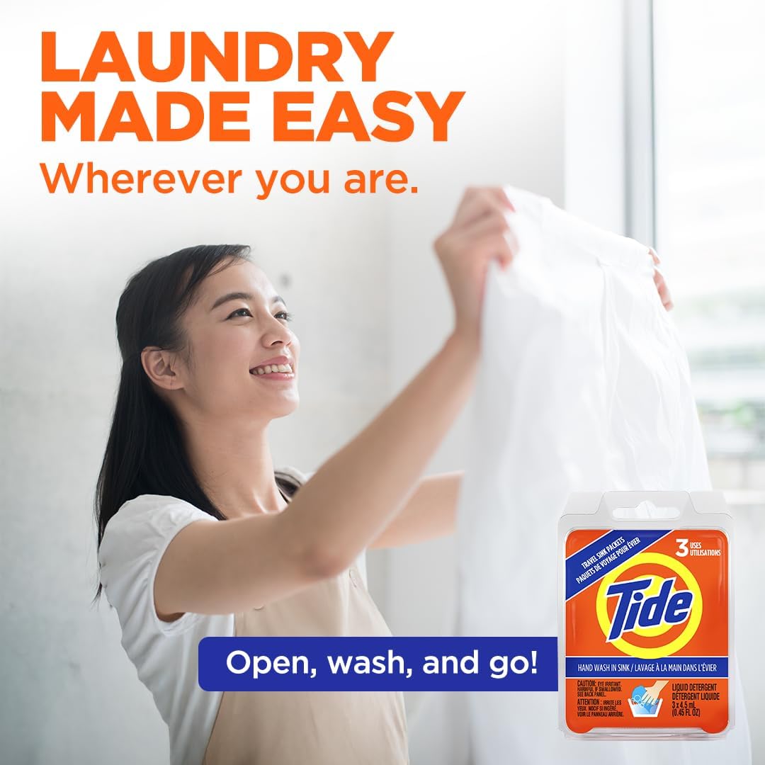 Tide Sink Pack Liquid Laundry Detergent, 0.51 oz, Pack of 12 - Image 7