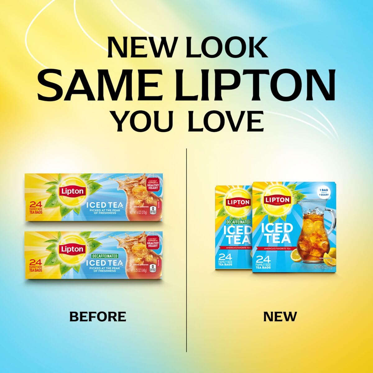 Lipton Unsweetened Black Tea Bags Family Size 144-Count Zero Calories Rainforest Alliance Certified for Iced Tea Brewing Premium Quality Smooth Crisp Taste 6-Pack - Image 3