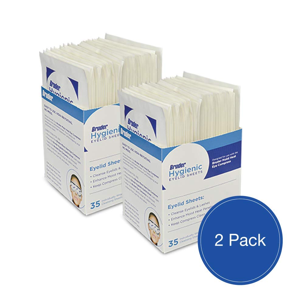 Bruder Hygienic Eyelid Sheets Micro Fine Individually Wrapped Untreated Sheets 35 Count Box (Pack of 2) - Image 3