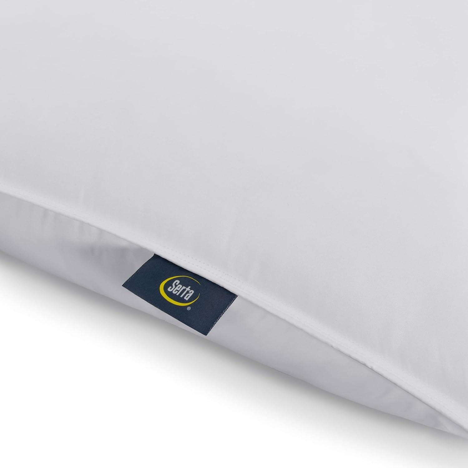 Serta Down Illusion Soft Hypoallergenic Soft/Medium Bed Pillows for Side, Stomach or Back Sleepers (2 Pack), Queen, White - Image 5