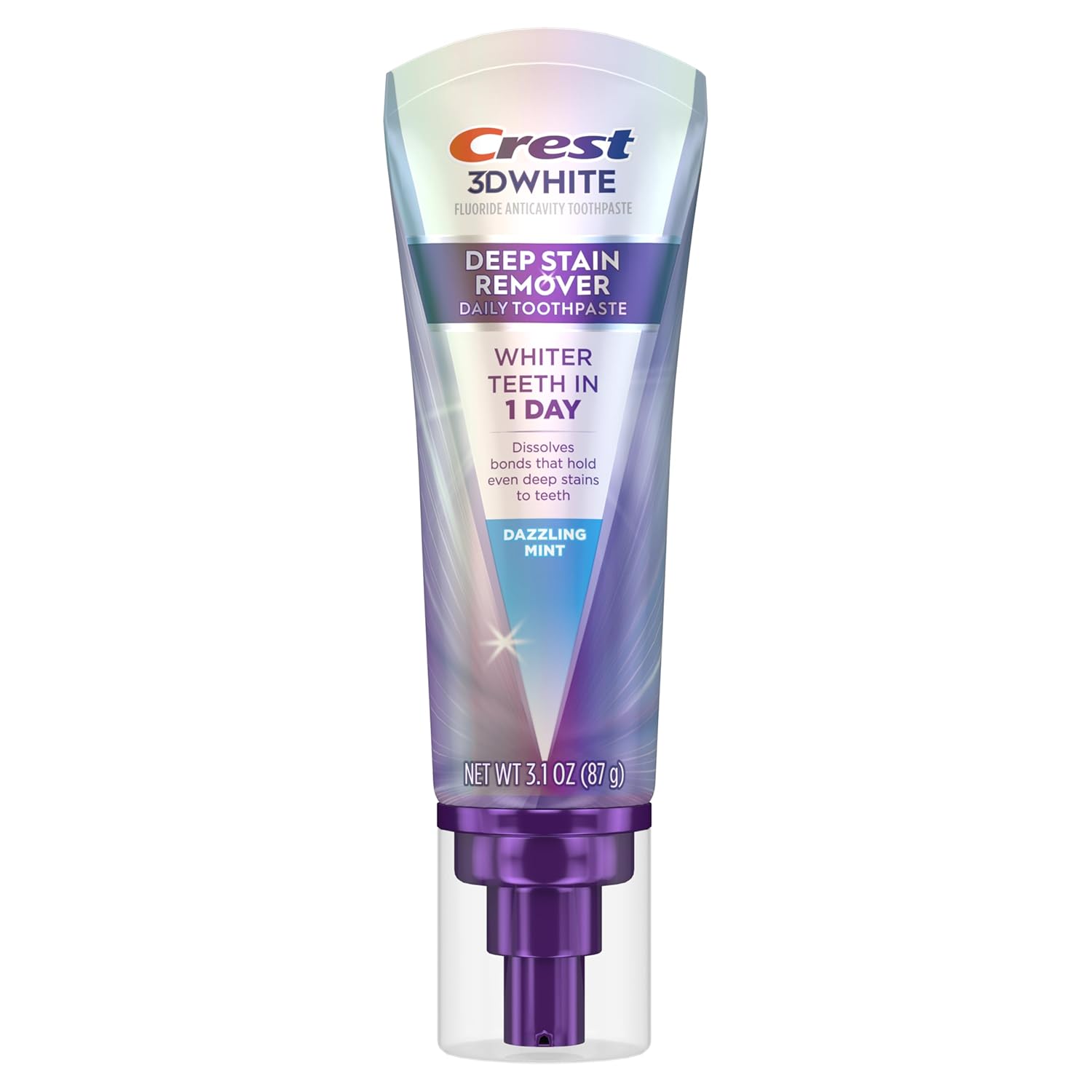 Crest 3DWhite Brilliance Deep Stain Remover Dazzling Mint Toothpaste - 3.1oz - Image 16
