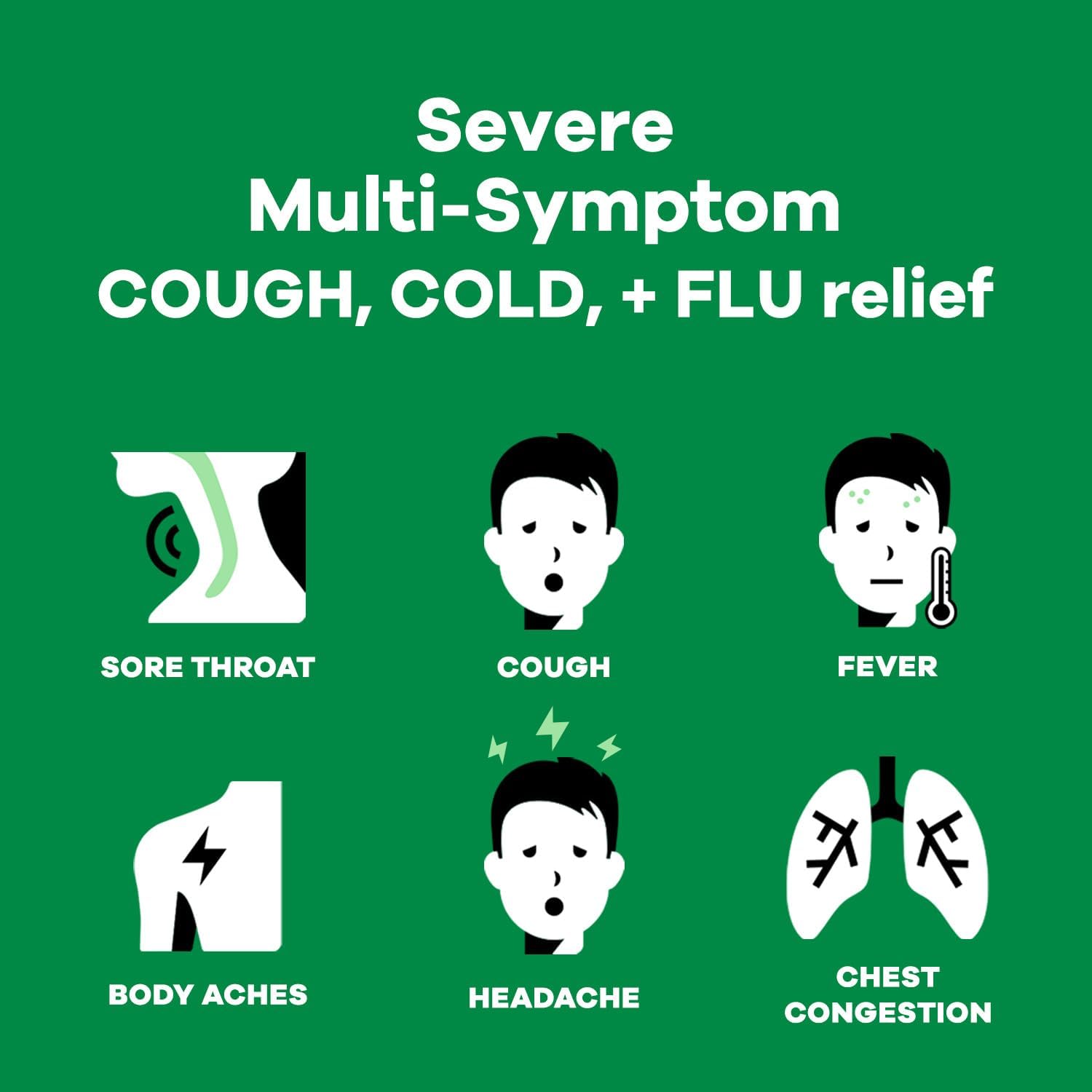 Robitussin Maximum Strength CF Max, Severe Multi-Symptom Daytime and Nighttime Relief from Cough, Cold, and Flu, Adult Formula, 8 fl oz - Image 3