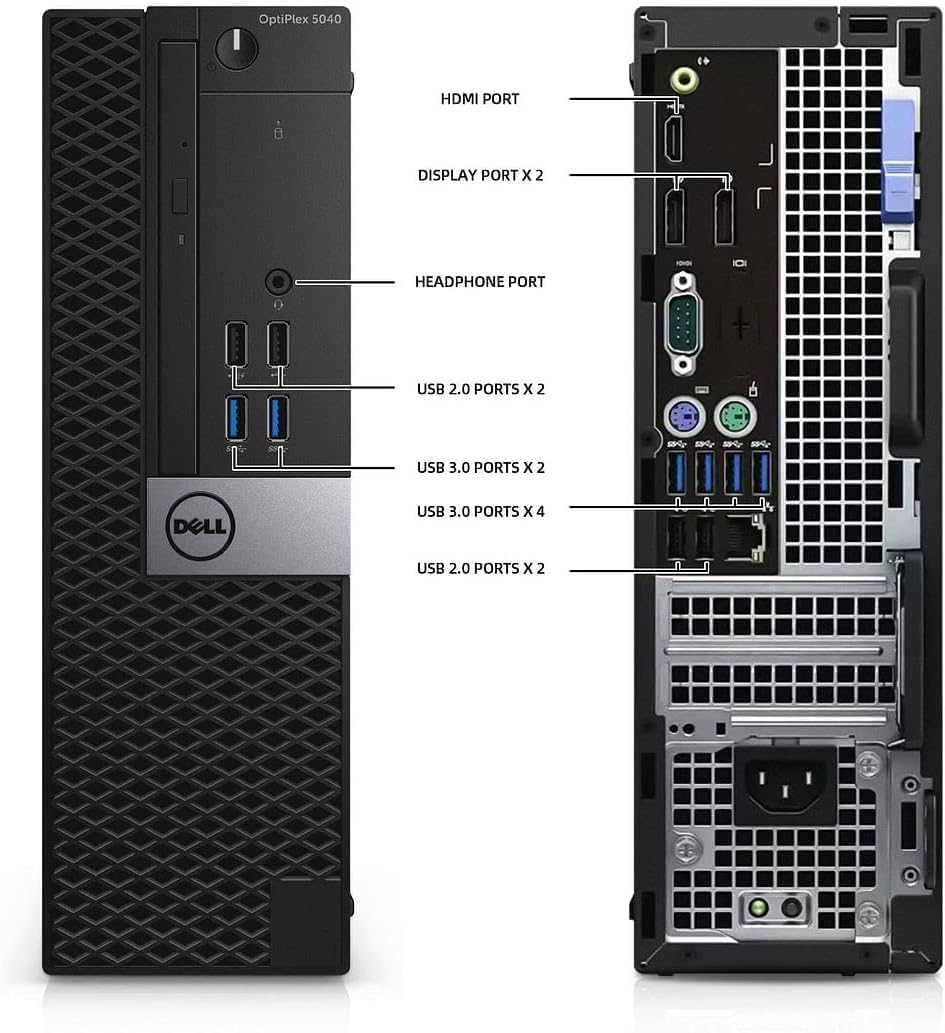 Dell OptiPlex 5040 SFF Desktop Computer PC, Intel Core i5-6500T, 8GB RAM, 256GB SSD, WiFi, Bluetooth, HDMI, Windows 11 Pro (Renewed) - Image 4