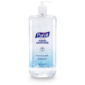 PURELL Advanced Hand Sanitizer Refreshing Gel, Clean Scent, 1.5 Liter Pump Bottle (Pack of 1) – 5015-04