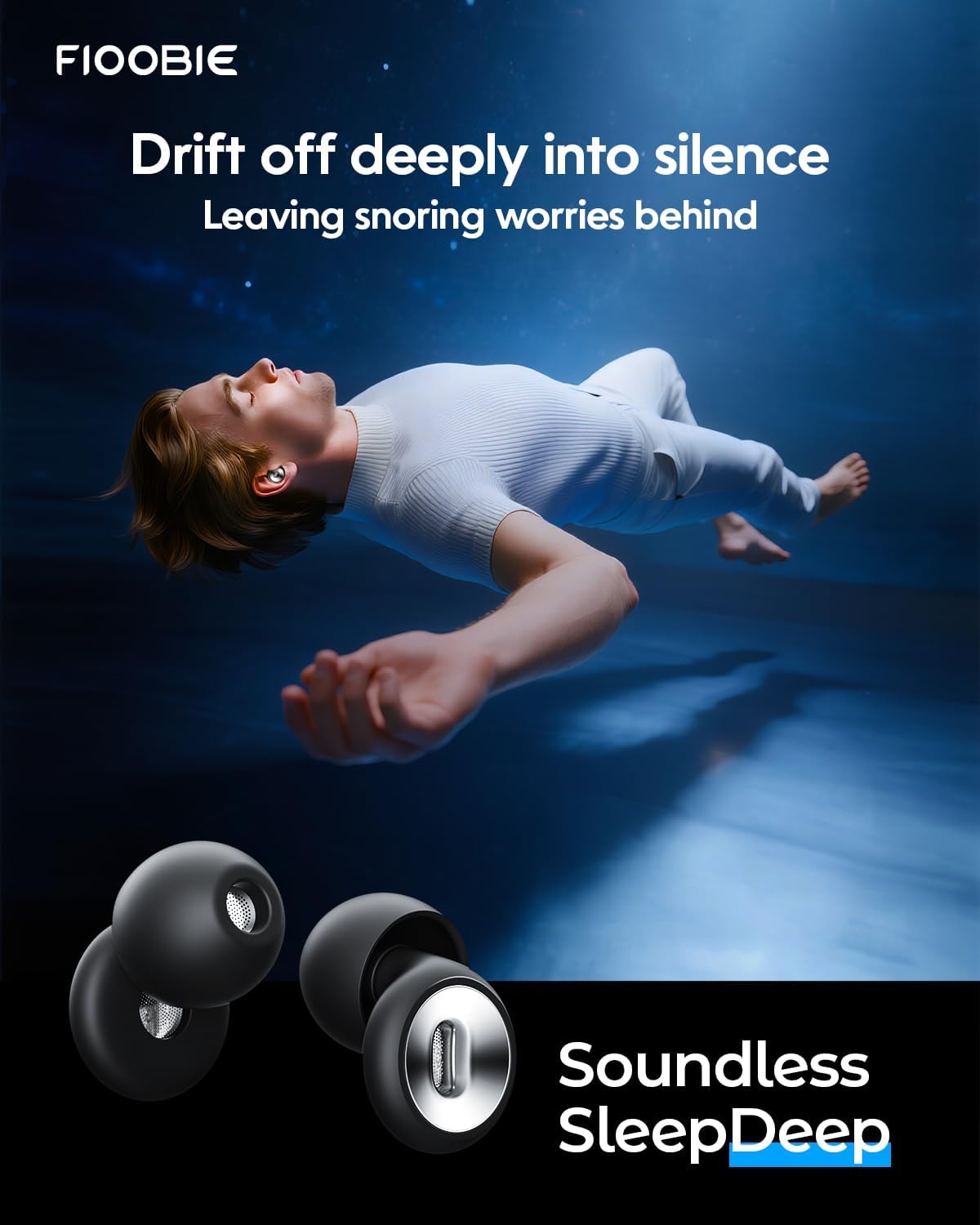 2026 Pro Ear Plugs for Sleeping, 46dB ASTM Certified Noise Cancelling Ear Plugs for Side Sleepers, 360° Pressure-Balanced, Snore & Noise Blocking with 6 Ear Tips, All-Day Comfortable Fit, Black - Image 3
