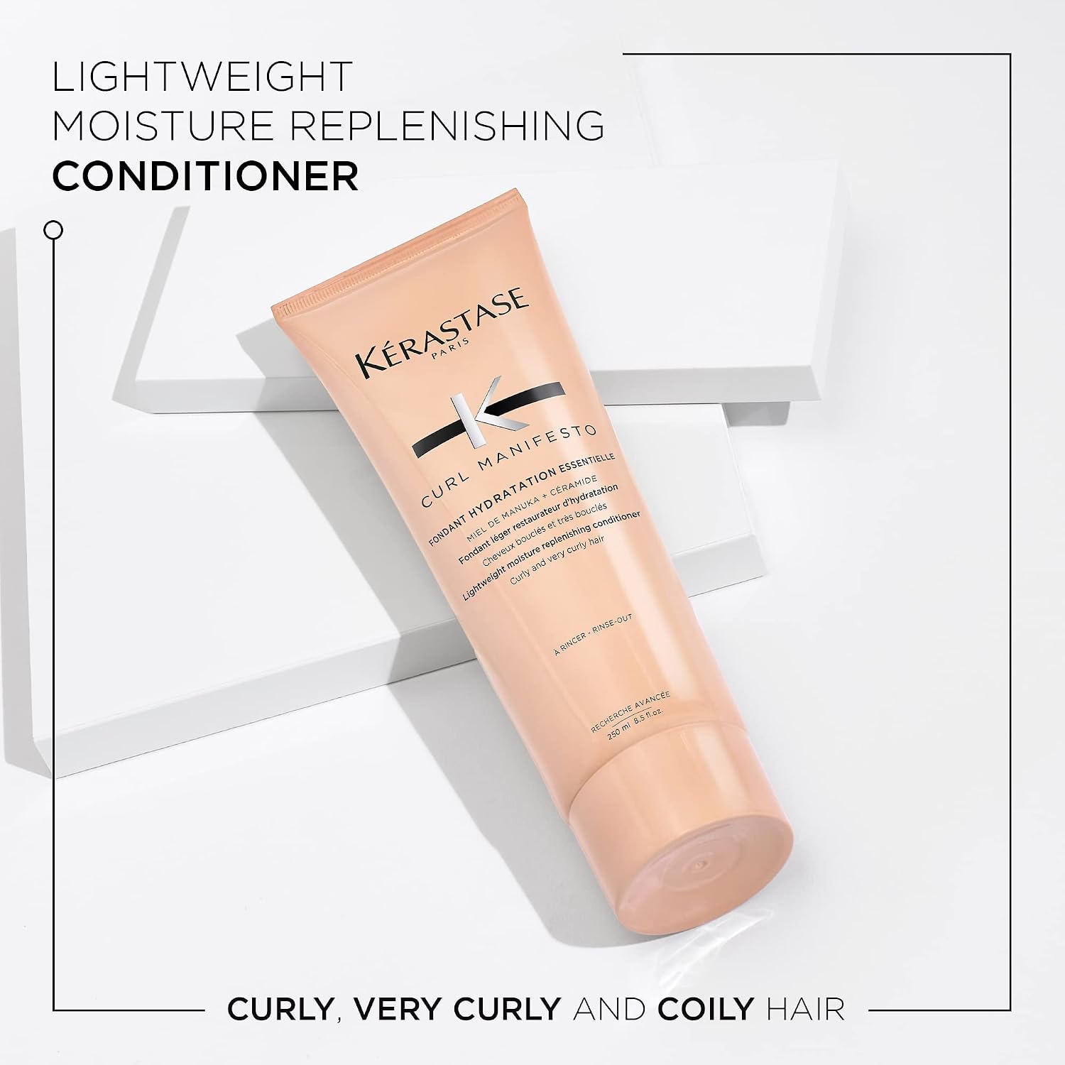 KÉRASTASE Curl Manifesto Hydratation Essentielle Conditioner, Lightweight Conditioner, Detangles, Smooths & Prevents Frizz for All Wavy, Very Curly & Coily Hair, 8.5 Fl Oz - Image 3