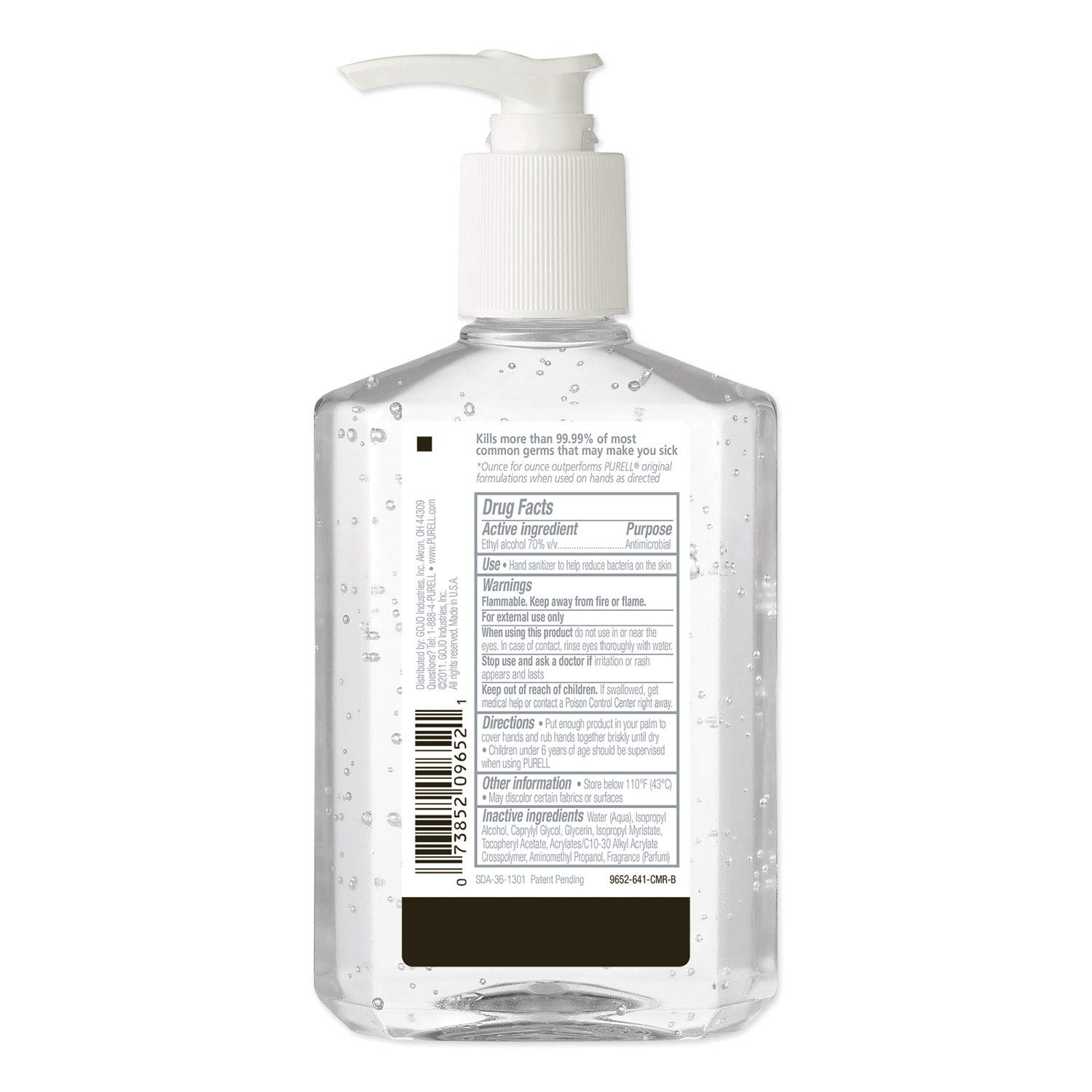 Purell 965212EA Advanced Instant Hand Sanitizer, 8oz Pump Bottle - Image 3