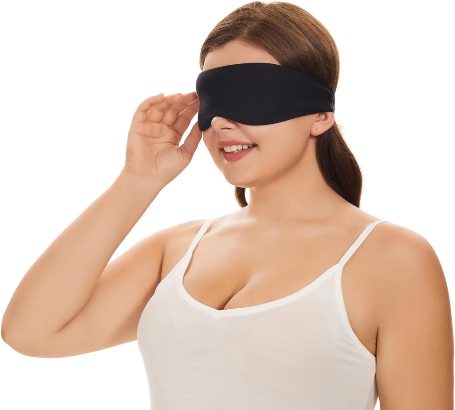 ALASKA BEAR Sleep Mask for Side Sleepers Patented Design, Cup-Shaped and Extra-Soft, 100 Blackout Eye Mask Shades Cover for Men and Women Home or Travel, Machine Washable, Black - Image 7