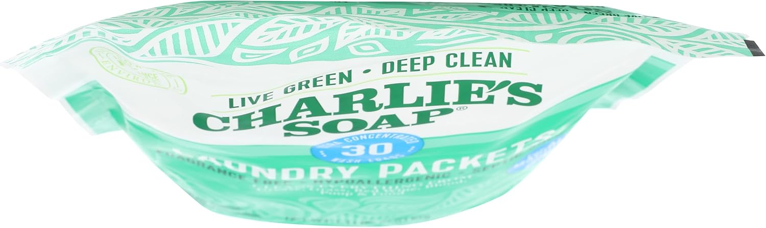 Charlie’s Soap – Fragrance Free Powdered Laundry Detergent Packets – 30 Pods (1 Pack)… - Image 5