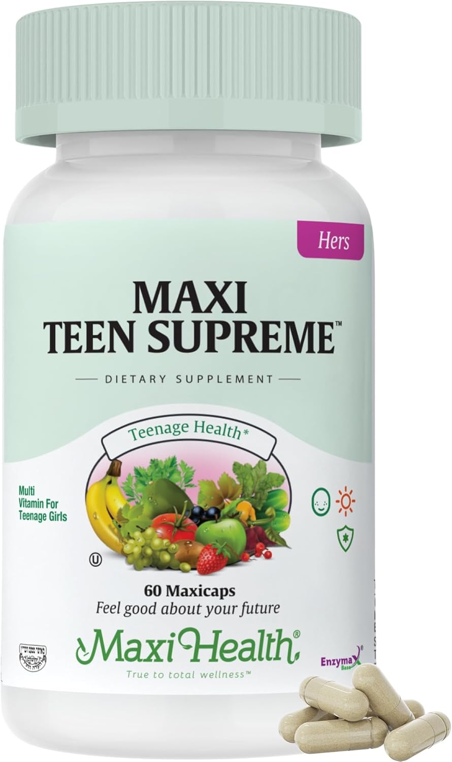 Teen Vitamins for Girls 12-17 - Teen Multivitamin Supreme with D3, Iron, Calcium, Biotin, Digestive Enzymes – Teenager Girl Multi Vitamins for Energy, Immune & Mood Support – 60 Count - Image 2