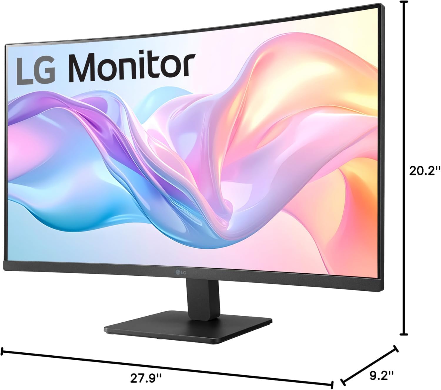 LG 32MR50C-B Curved Monitor 32-Inch FHD 100Hz AMD FreeSync OnScreen Control Dynamic Action Sync Black Stabilizer Tilt Stand (HDMI) - Black - Image 11